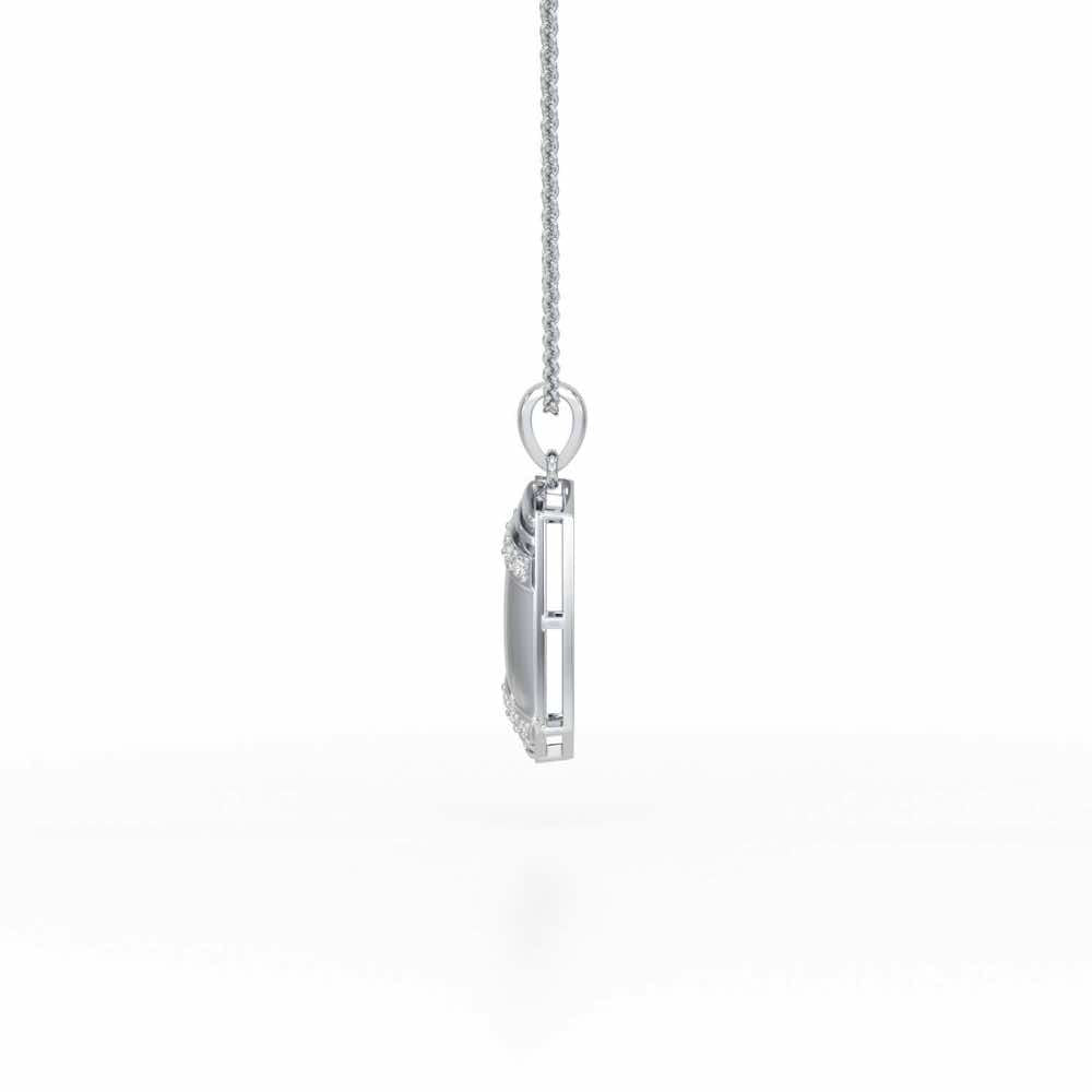 Elegant Shine Silver Pendant - White Gold - Image 4