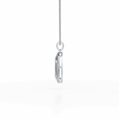 Elegant Shine Silver Pendant - White Gold - Image 4