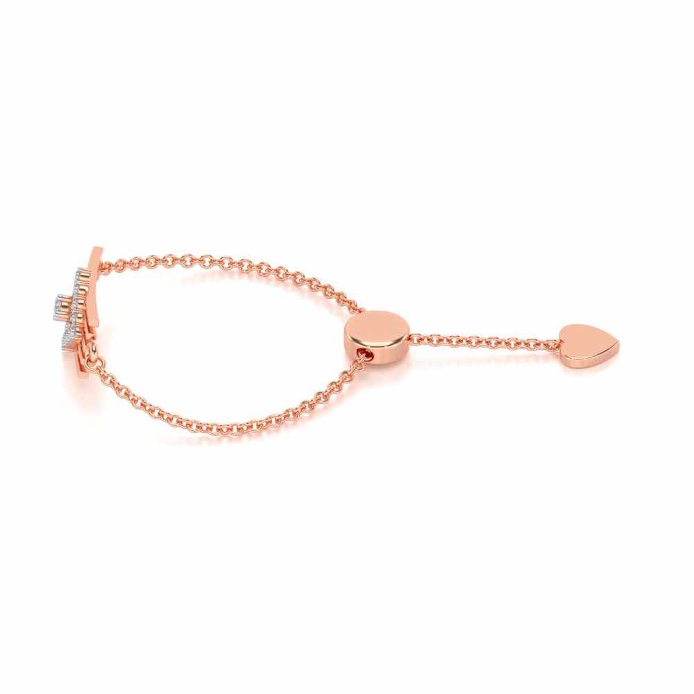 Eleganta Adjustable Silver Ring - Rose Gold - Image 2