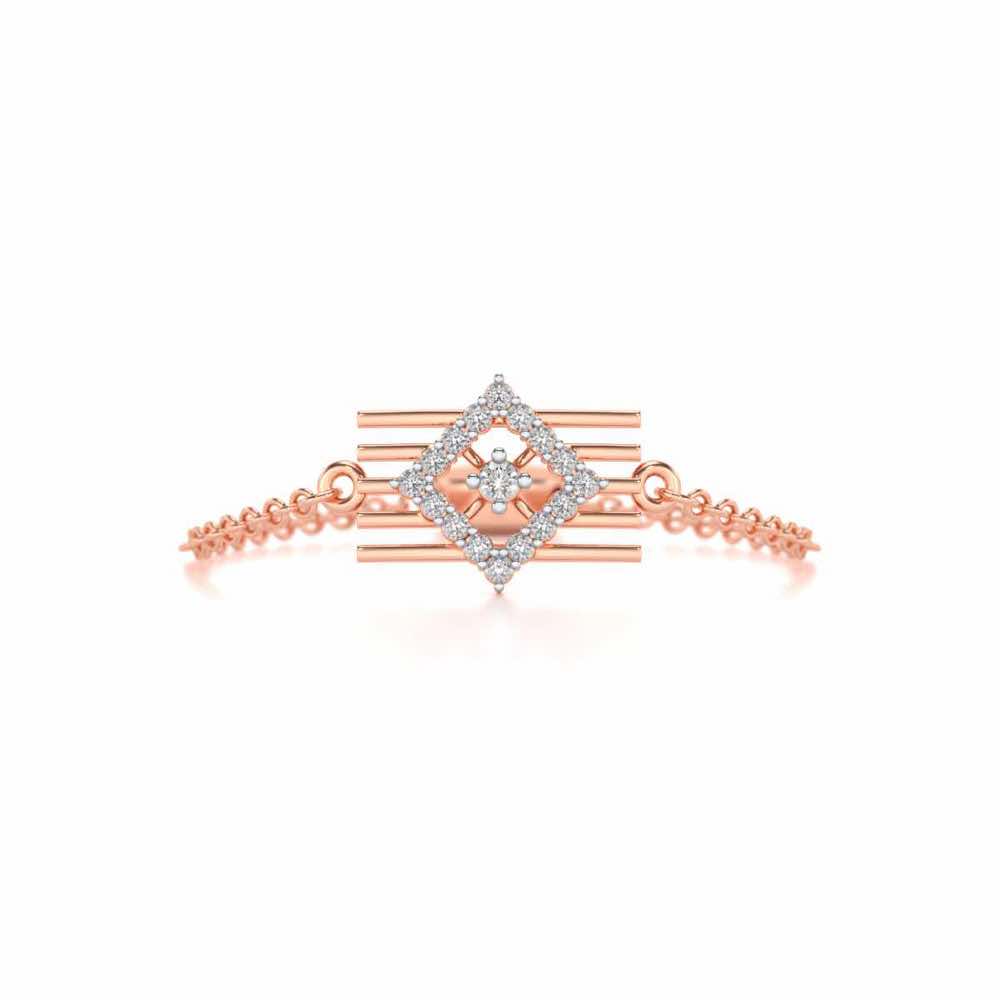 Eleganta Adjustable Silver Ring - Rose Gold - Image 4
