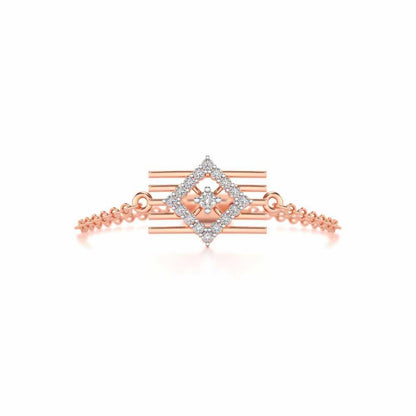 Eleganta Adjustable Silver Ring - Rose Gold - Image 4