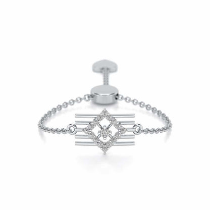 Eleganta Adjustable Silver Ring - White Gold - Image 1