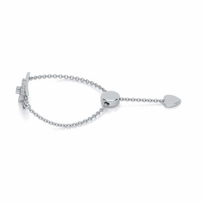 Eleganta Adjustable Silver Ring - White Gold - Image 2