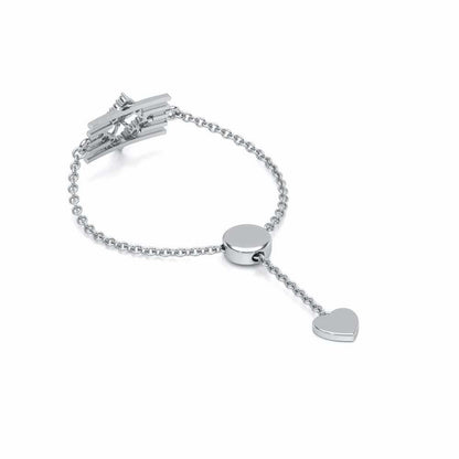 Eleganta Adjustable Silver Ring - White Gold - Image 3