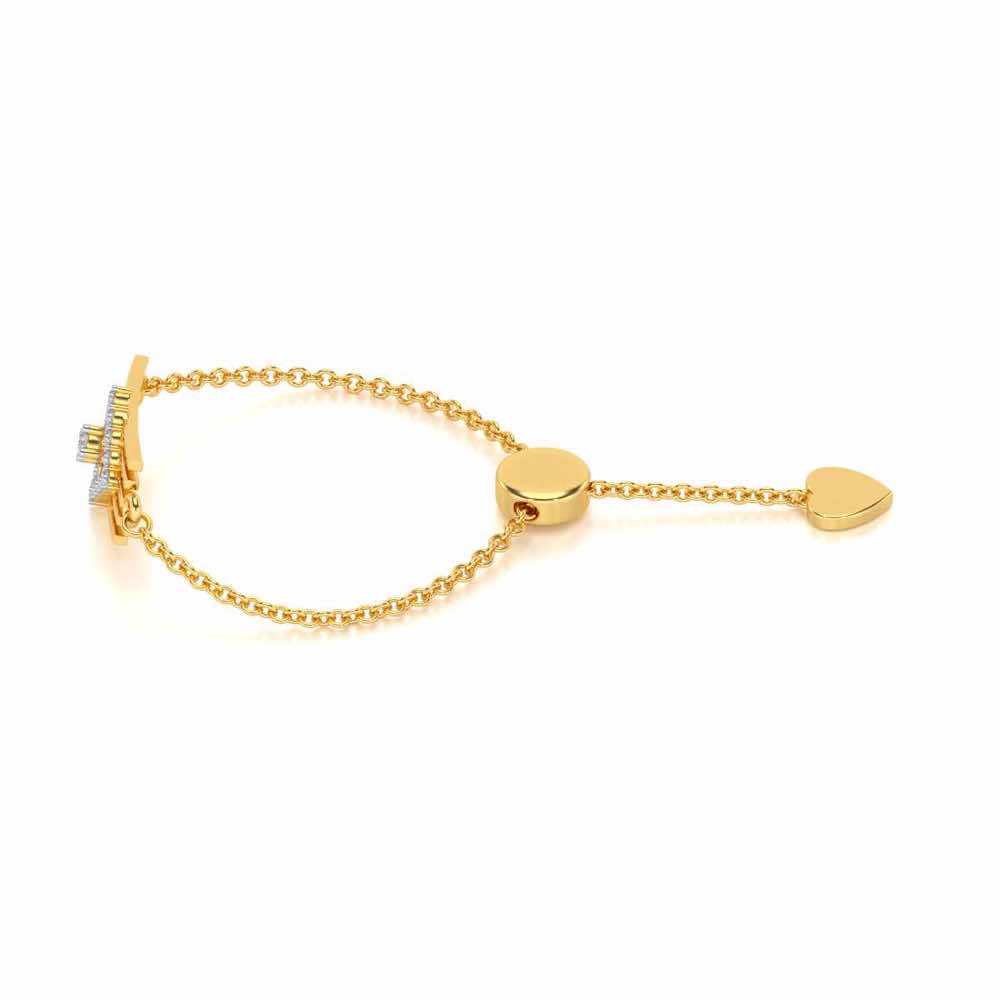 Eleganta Adjustable Silver Ring - Yellow Gold - Image 2
