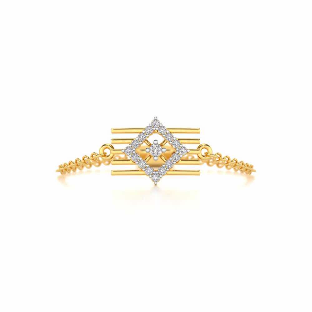 Eleganta Adjustable Silver Ring - Yellow Gold - Image 4