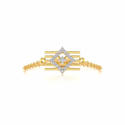 Eleganta Adjustable Silver Ring - Yellow Gold - Image 4