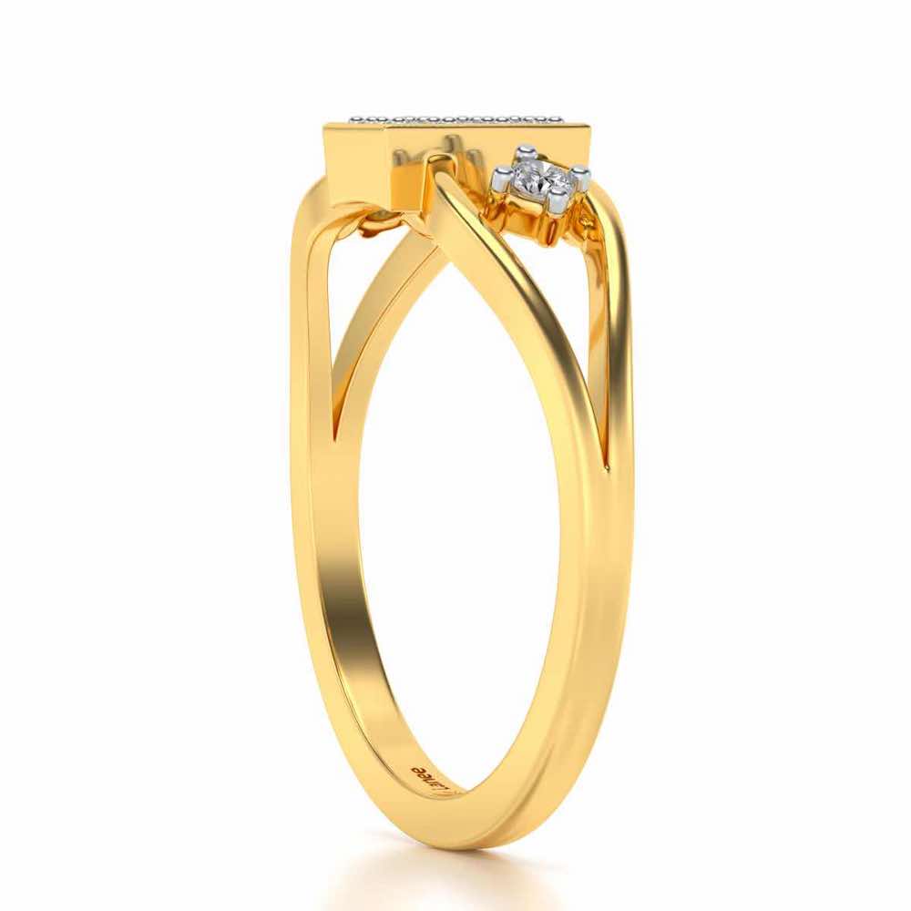 Ella Silver Ring - Yellow Gold - Image 3