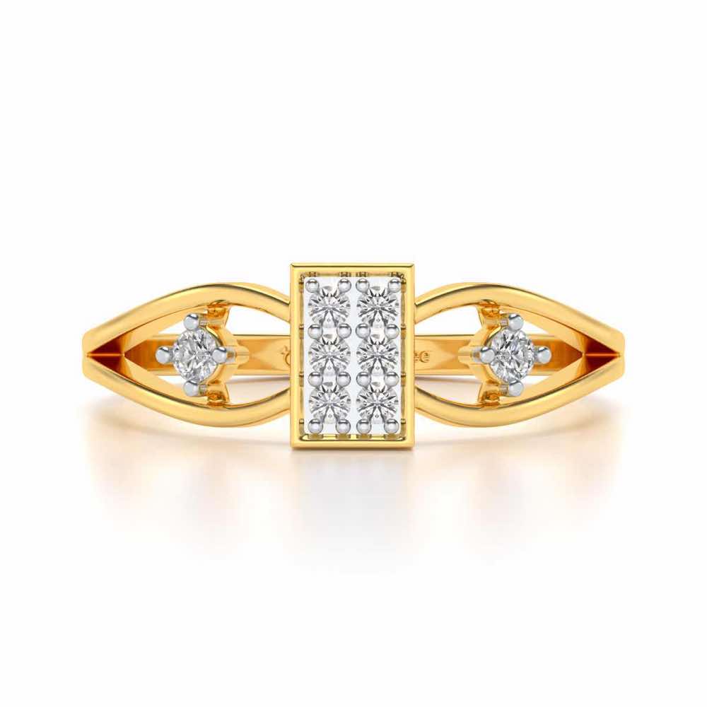 Ella Silver Ring - Yellow Gold - Image 4