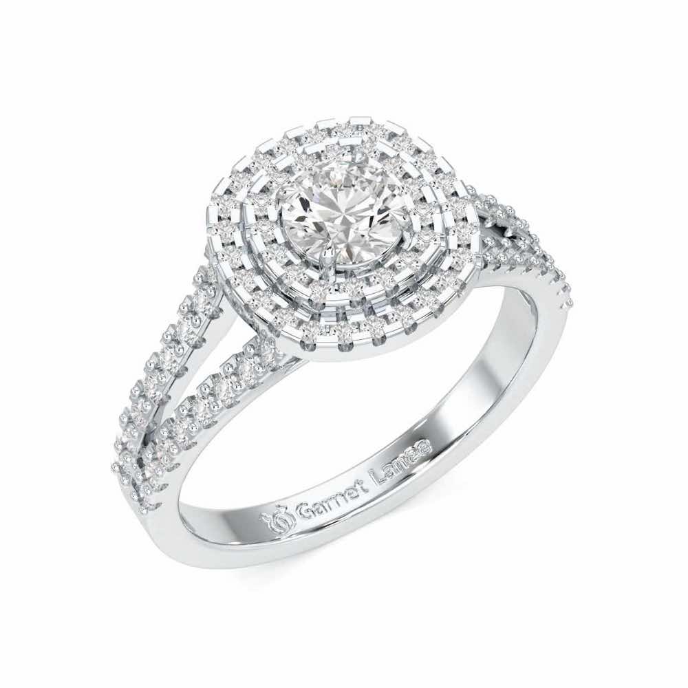Elysian Glisten Solitaire Ring - White Gold - Image 1