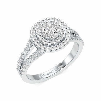 Elysian Glisten Solitaire Ring - White Gold - Image 1