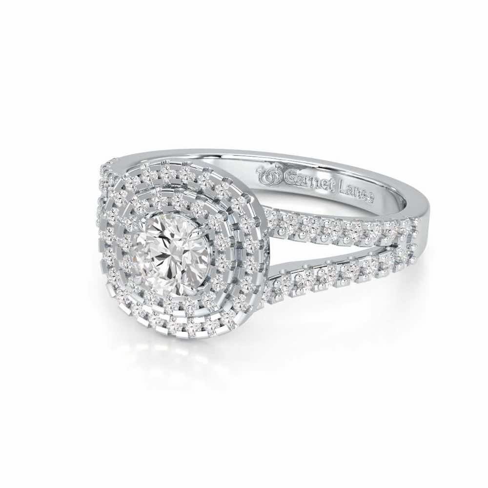 Elysian Glisten Solitaire Ring - White Gold - Image 2
