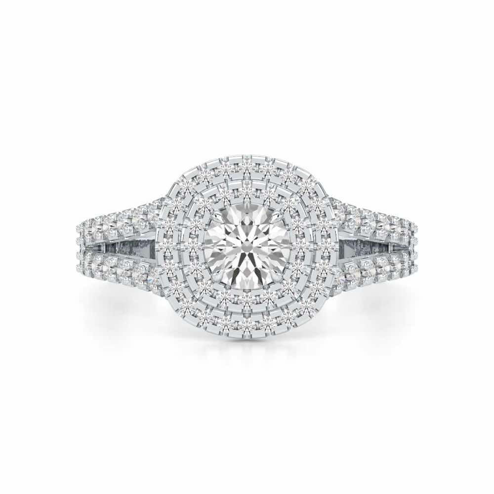 Elysian Glisten Solitaire Ring - White Gold - Image 4