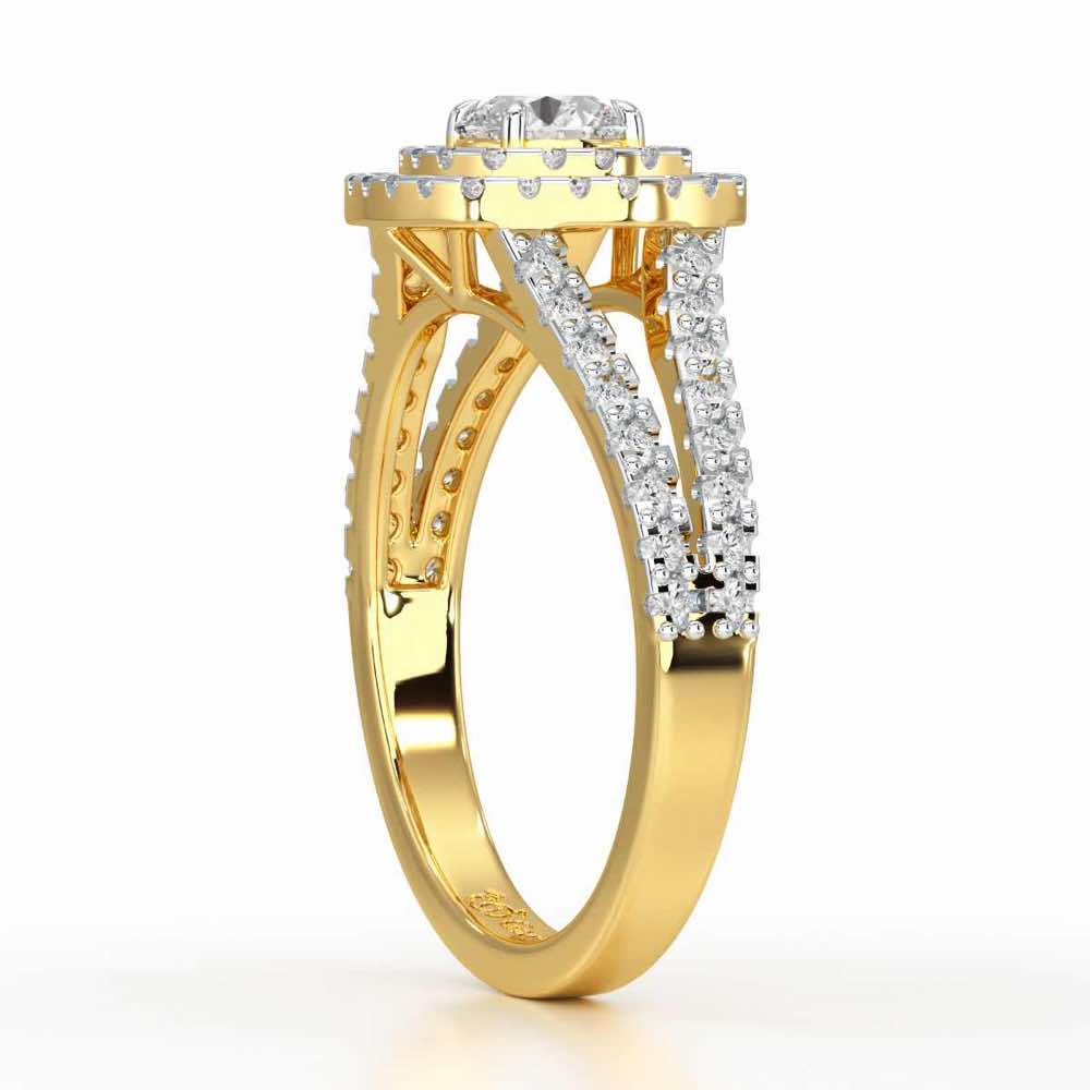 Elysian Glisten Solitaire Ring - Yellow Gold - Image 3