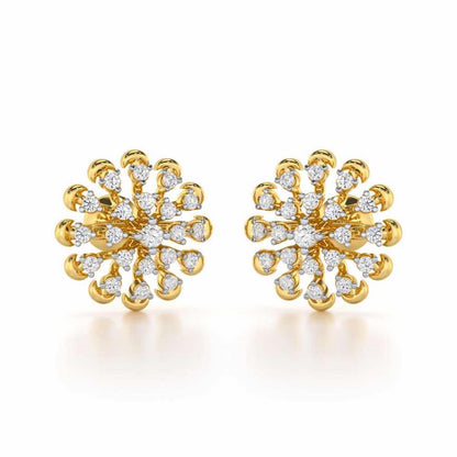 Emanate Shine Silver Earrings - Yellow Gold - Image 1