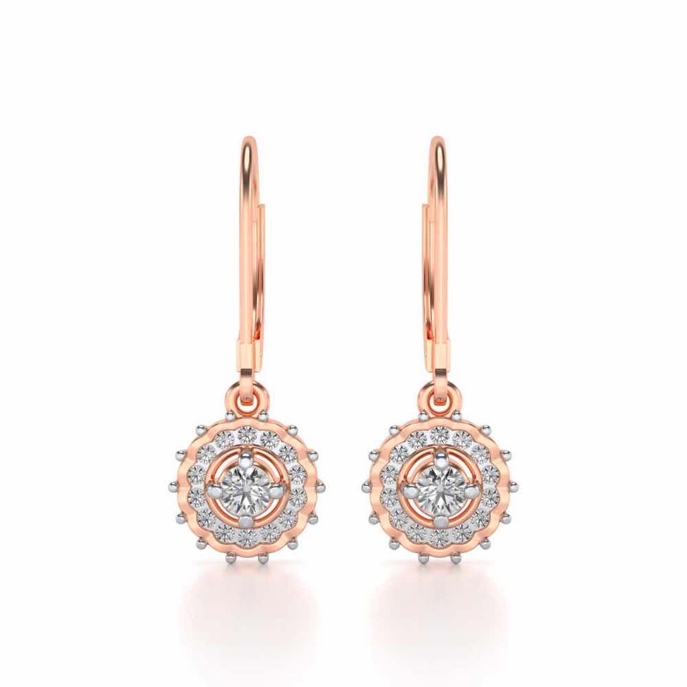 Embellished Silver Drops - Rose Gold - Image 1
