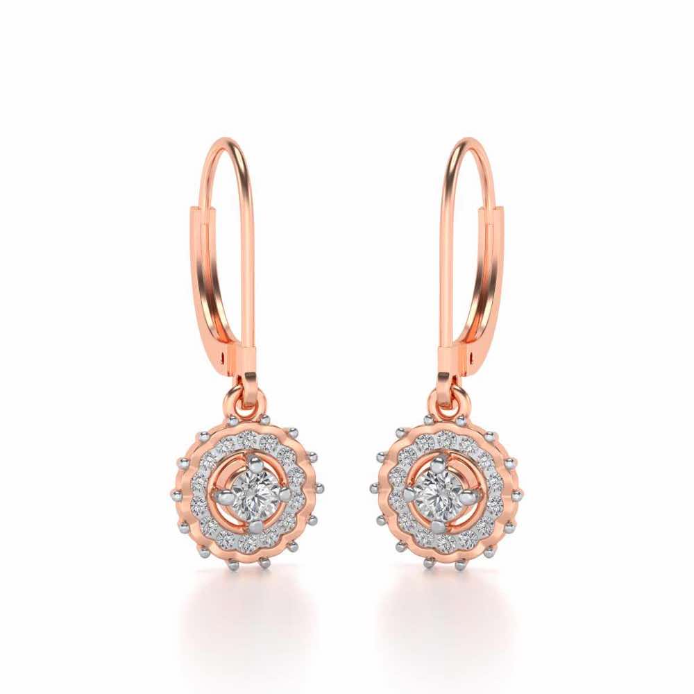 Embellished Silver Drops - Rose Gold - Image 2