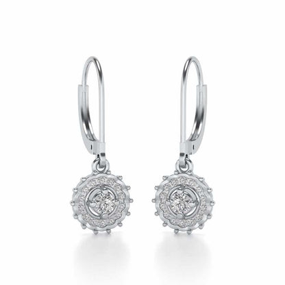 Embellished Silver Drops - White Gold - Image 2