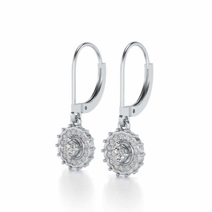 Embellished Silver Drops - White Gold - Image 3