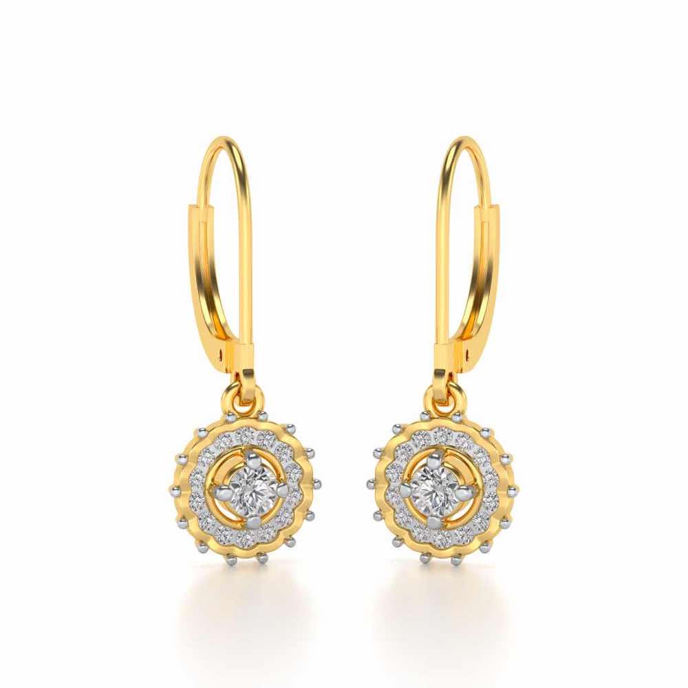 Embellished Silver Drops - Yellow Gold - Image 2