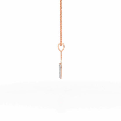 Embrace Desire Silver Pendant - Rose Gold - Image 4