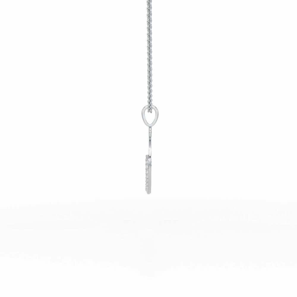 Embrace Desire Silver Pendant - White Gold - Image 4
