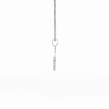 Embrace Desire Silver Pendant - White Gold - Image 4