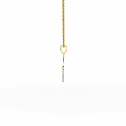 Embrace Desire Silver Pendant - Yellow Gold - Image 4