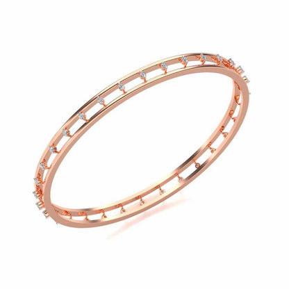 Embracing Silver Bangles - Rose Gold - Image 1