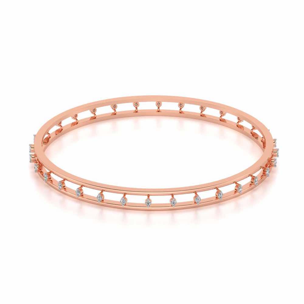 Embracing Silver Bangles - Rose Gold - Image 2