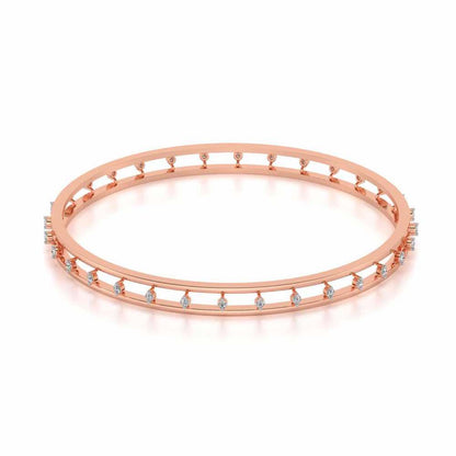 Embracing Silver Bangles - Rose Gold - Image 2