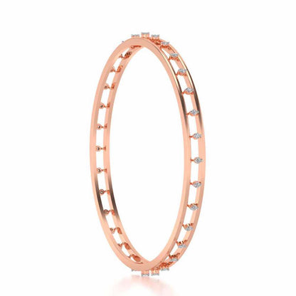 Embracing Silver Bangles - Rose Gold - Image 3