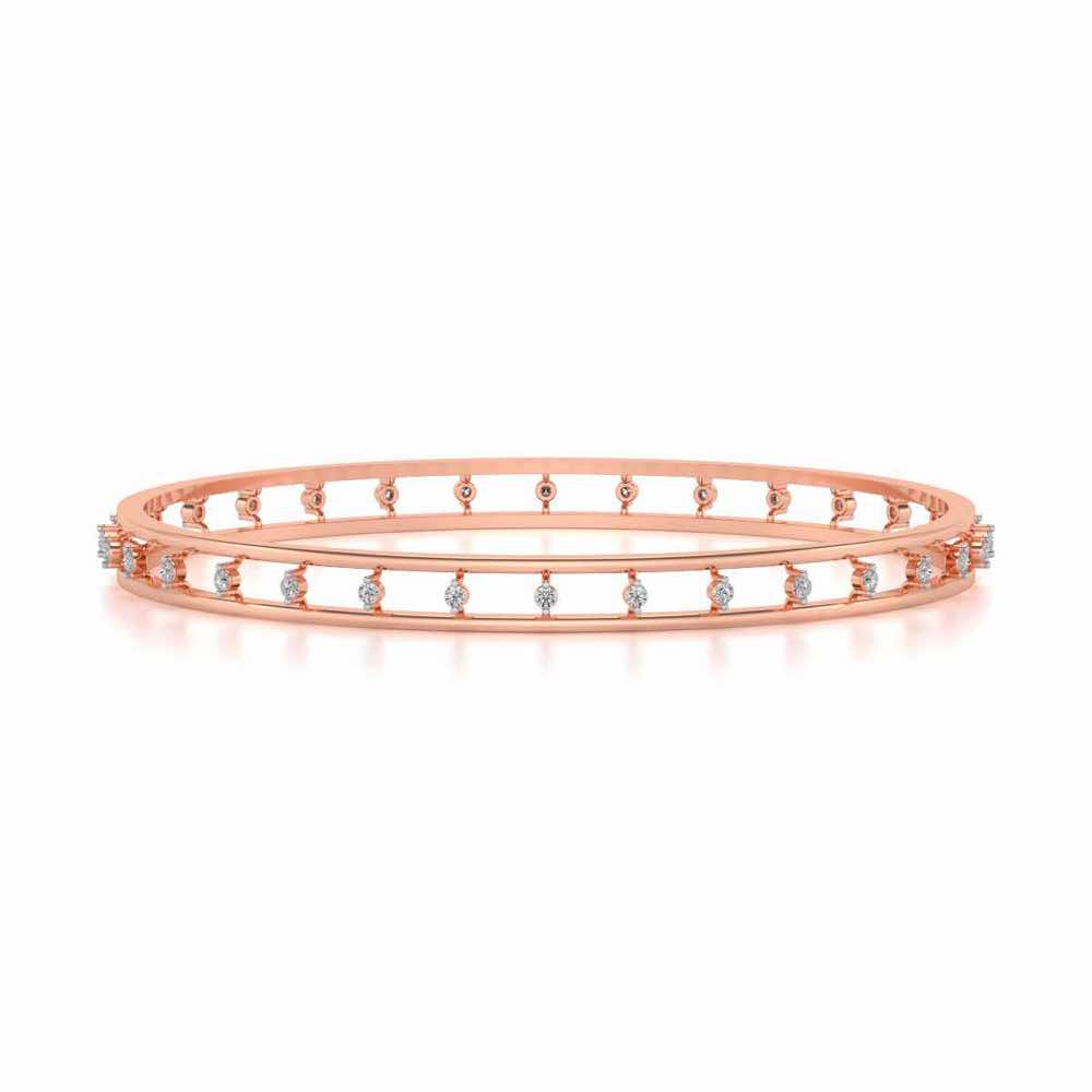 Embracing Silver Bangles - Rose Gold - Image 4