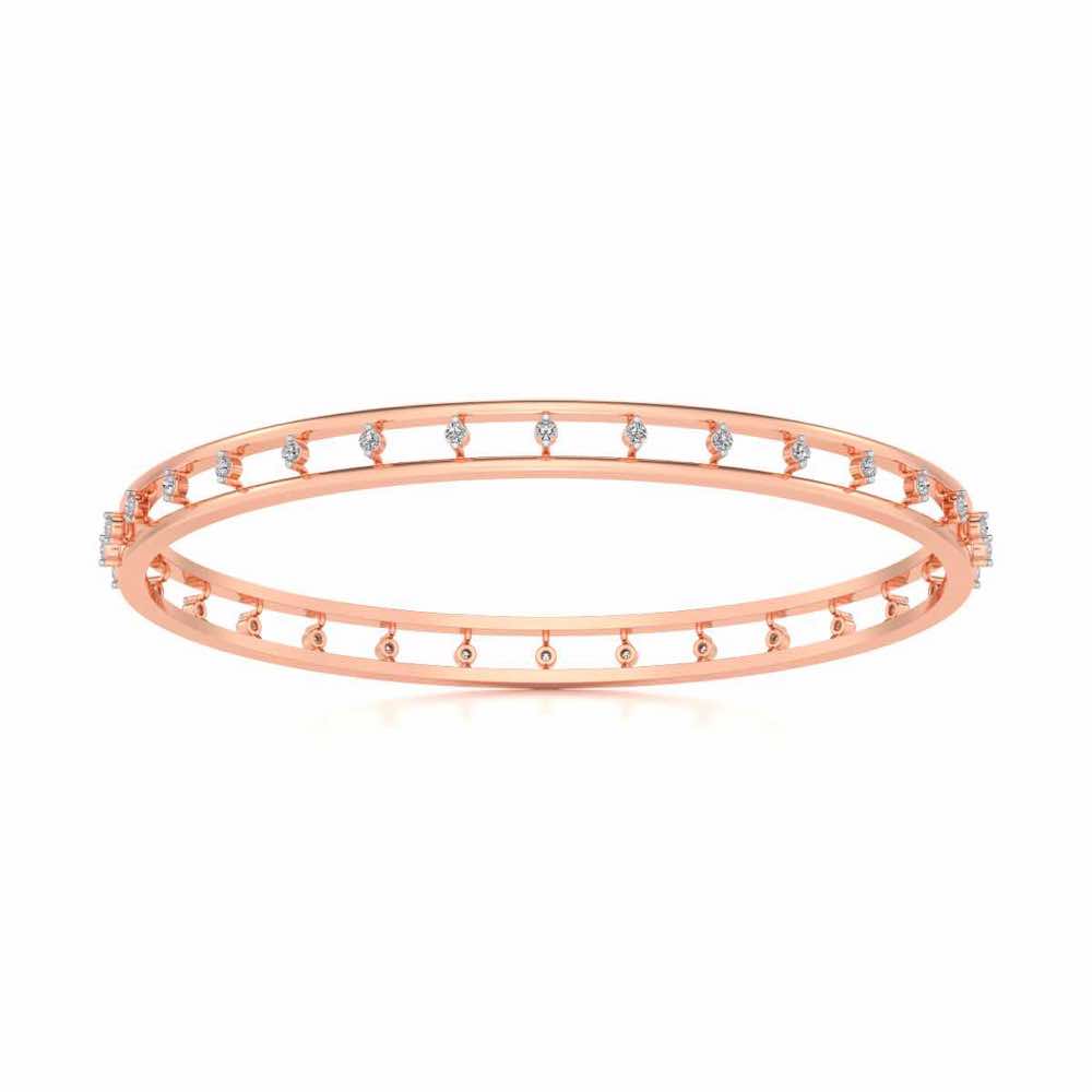 Embracing Silver Bangles - Rose Gold - Image 5