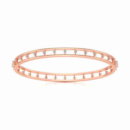 Embracing Silver Bangles - Rose Gold - Image 5
