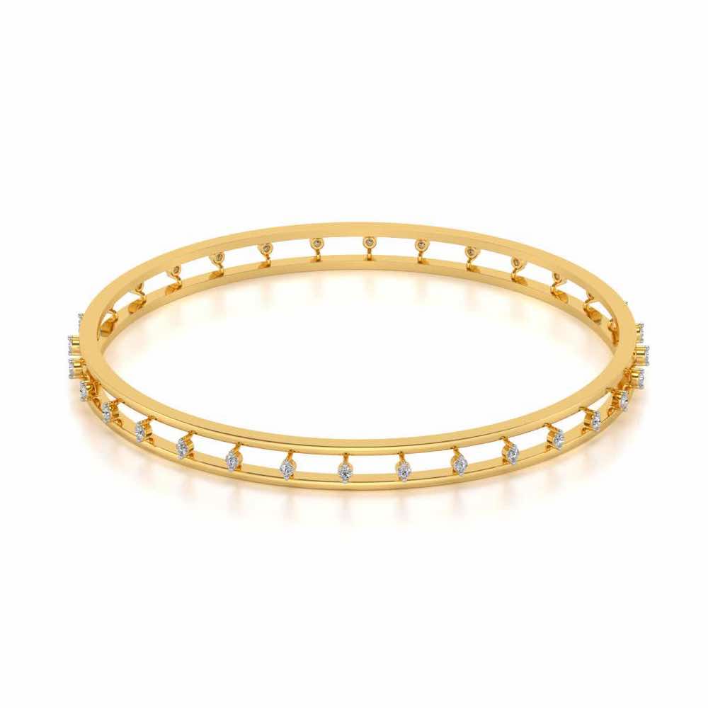 Embracing Silver Bangles - Yellow Gold - Image 2