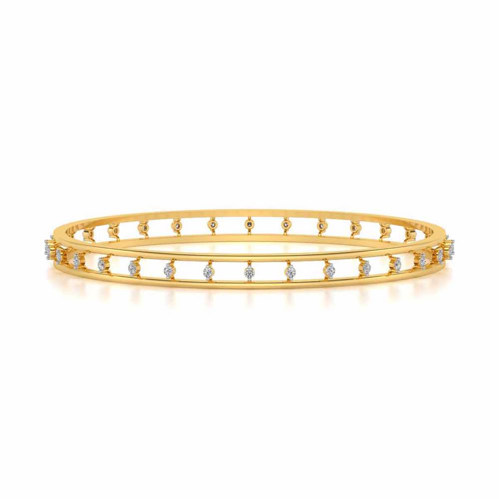 Embracing Silver Bangles - Yellow Gold - Image 4