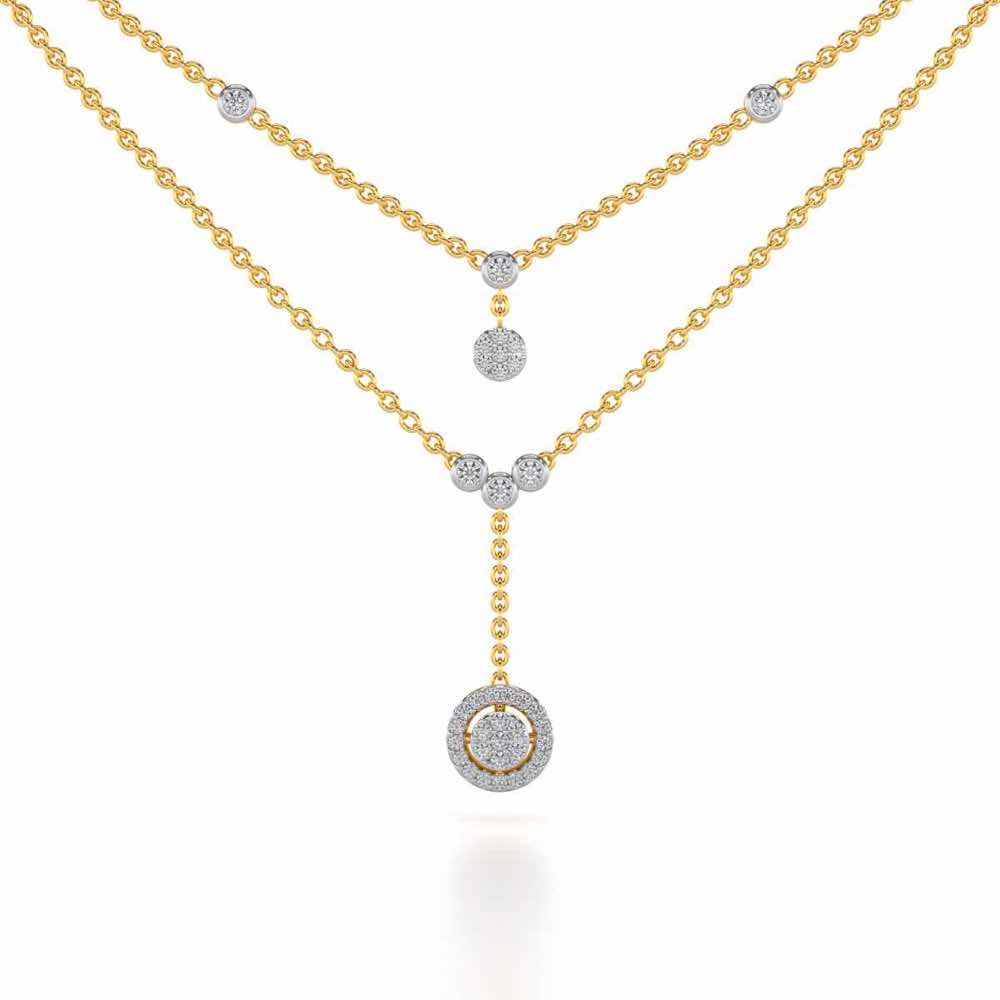 Emily Silver Necklace - Yellow Gold - Image 1