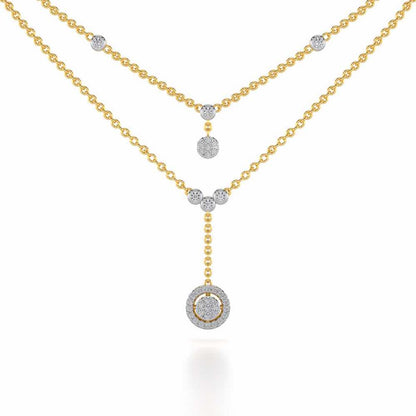 Emily Silver Necklace - Yellow Gold - Image 1