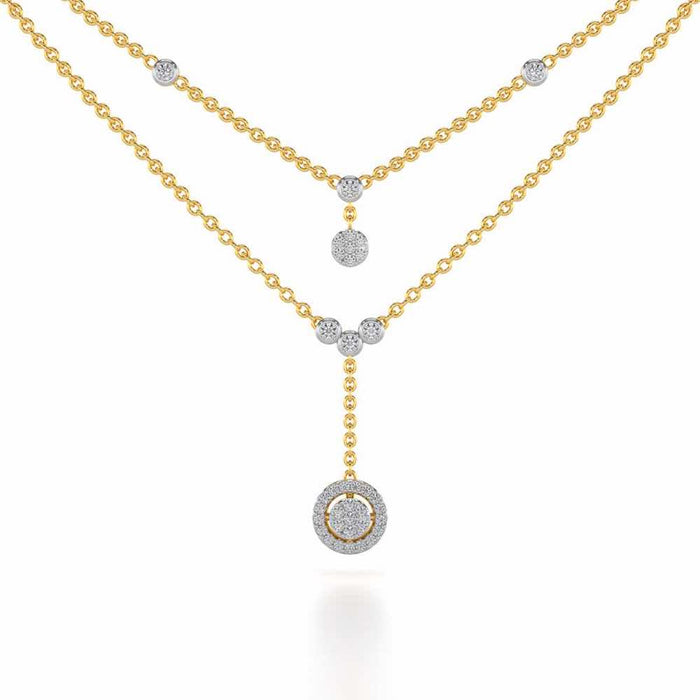 Emily Silver Necklace - Yellow Gold - Image 1