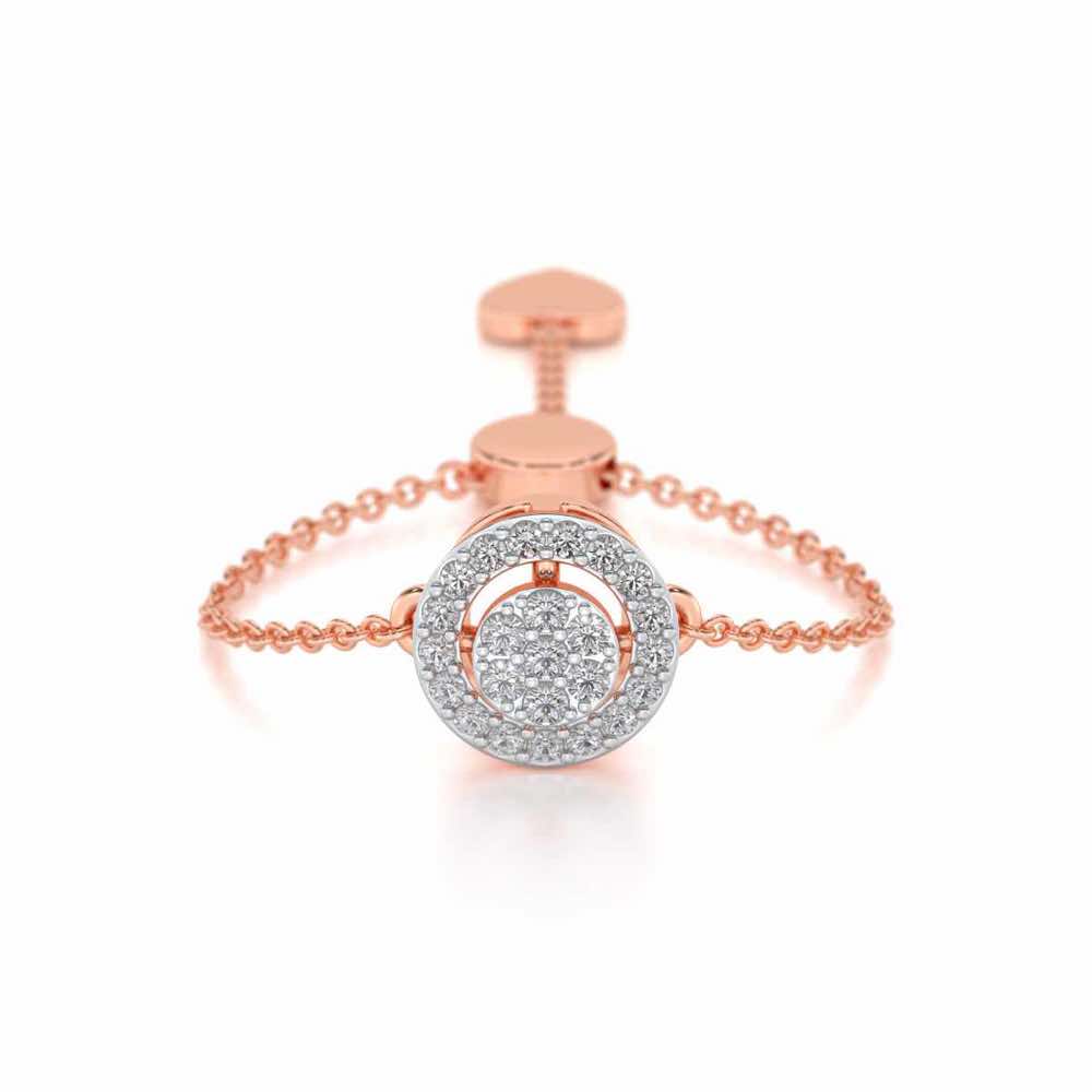 Emily Silver Ring - Rose Gold - Image 1