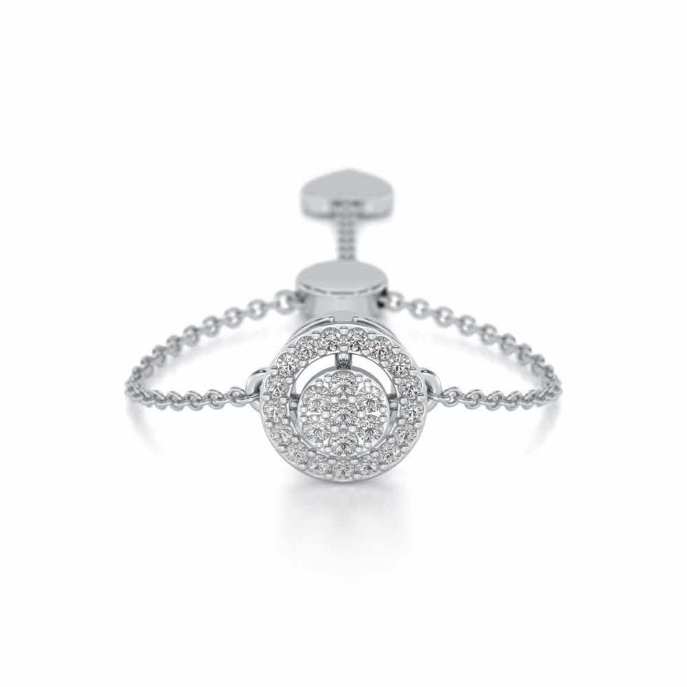 Emily Silver Ring - White Gold - Image 1