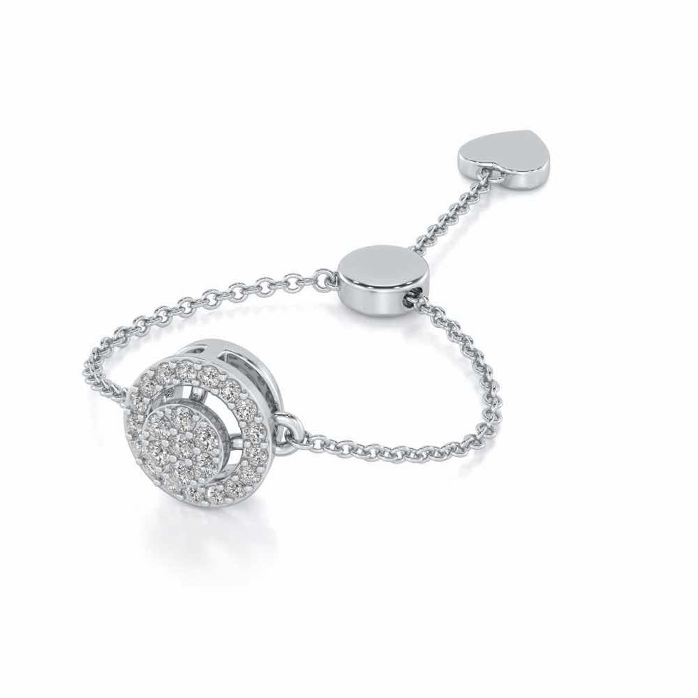 Emily Silver Ring - White Gold - Image 2