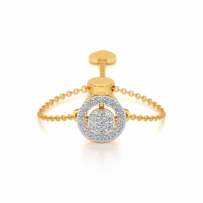 Emily Silver Ring - Yellow Gold - Image 1