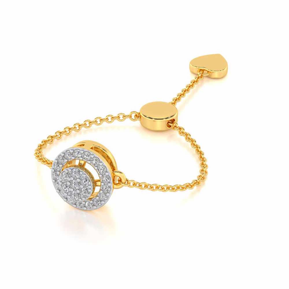 Emily Silver Ring - Yellow Gold - Image 2