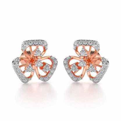 Eminent Silver Earrings - Rose Gold - Image 1