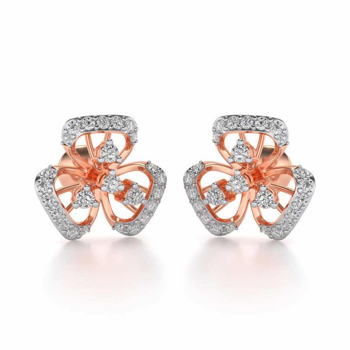 Eminent Silver Earrings - Rose Gold - Image 1
