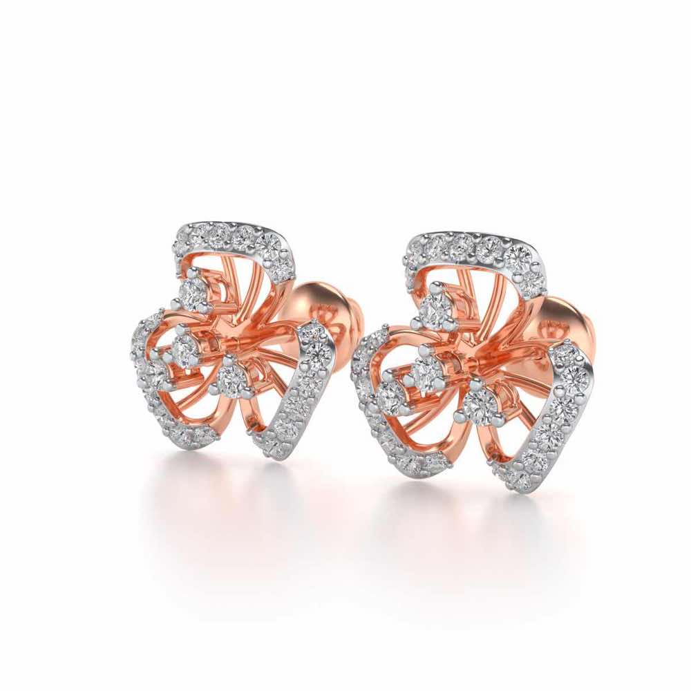 Eminent Silver Earrings - Rose Gold - Image 3