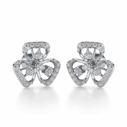 Eminent Silver Earrings - White Gold - Image 1