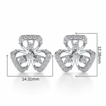 Eminent Silver Earrings - White Gold - Image 2